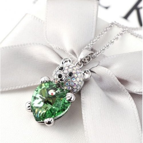 Swarovski angel wing hugged on sale necklace